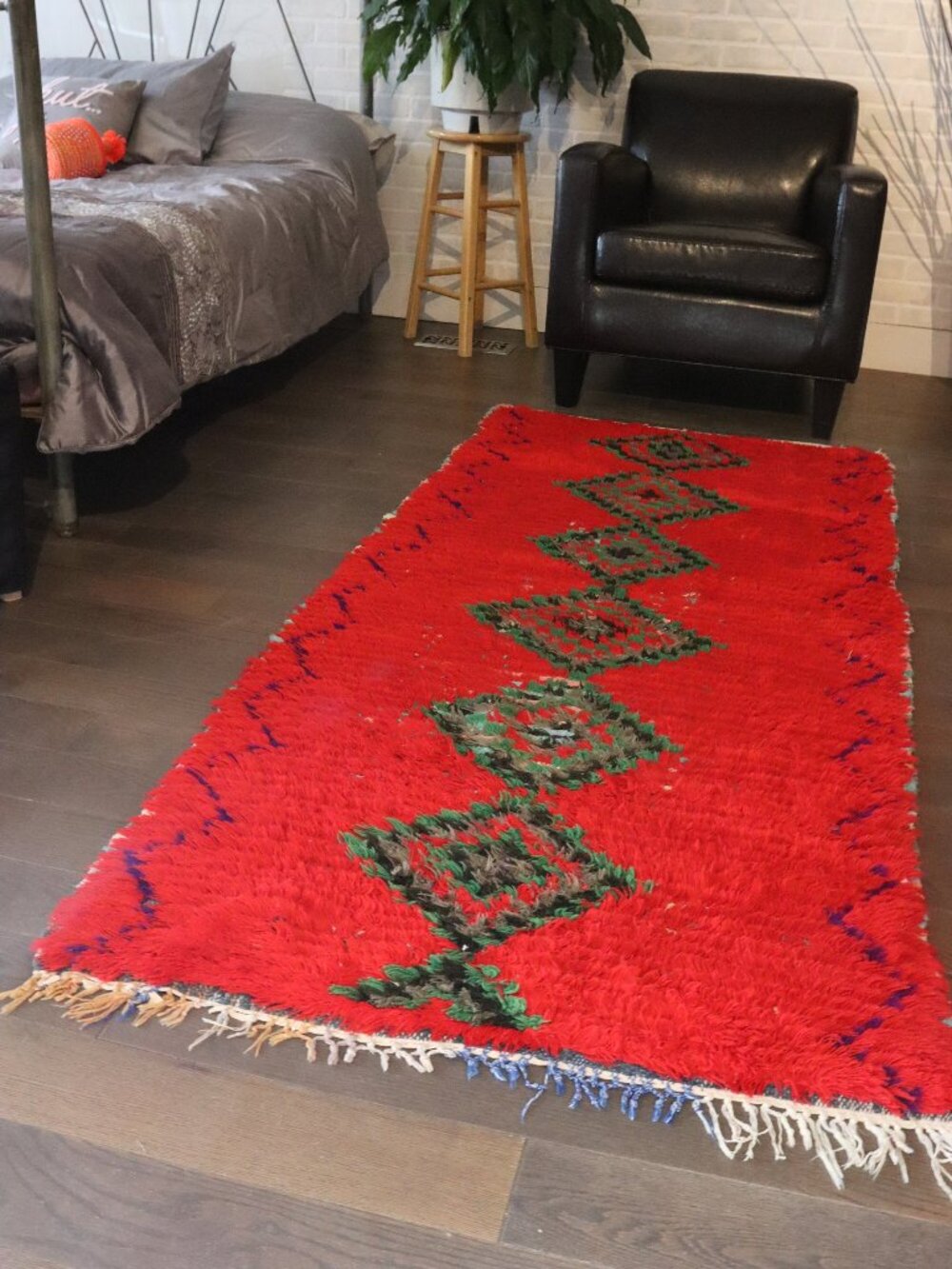 CLOSING SALE NEW Handwoven Moroccan Rug, runner red rug Decor Berber